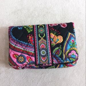 Vera Bradley Fold-out Taxi Wallet with Coin Purse in Symphony Hue